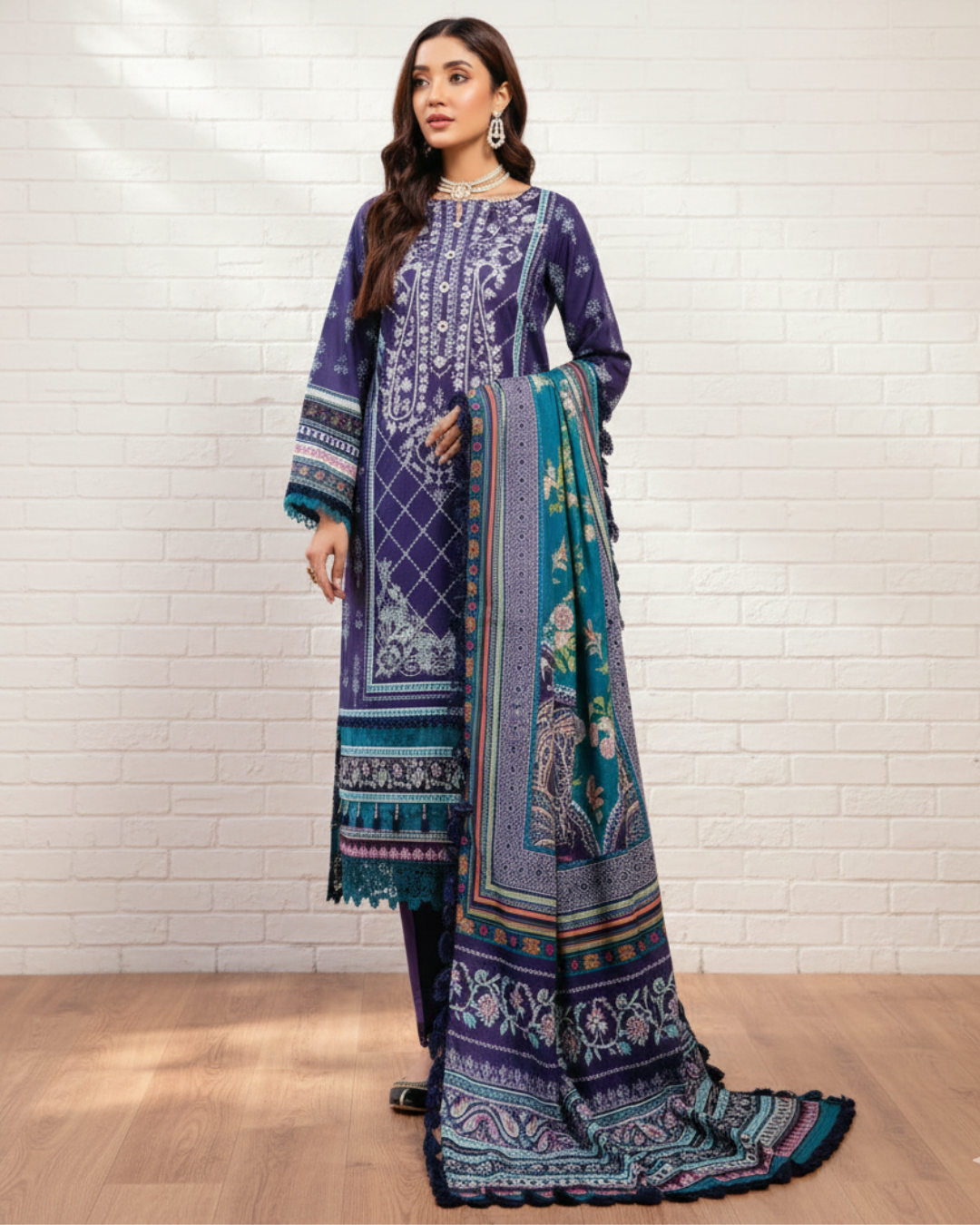 Mausummery Winter Khaddar Unstitched