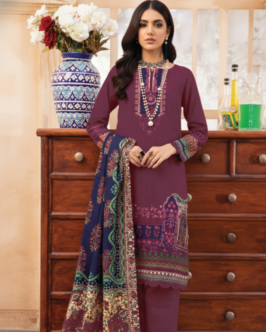 Mausummery Winter Khaddar Unstitched