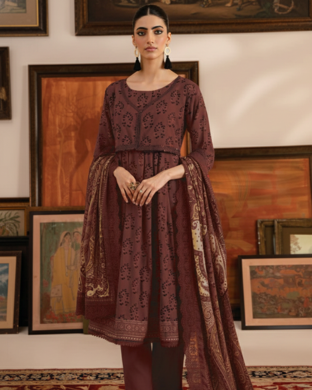 Mausummery Winter Khaddar Unstitched