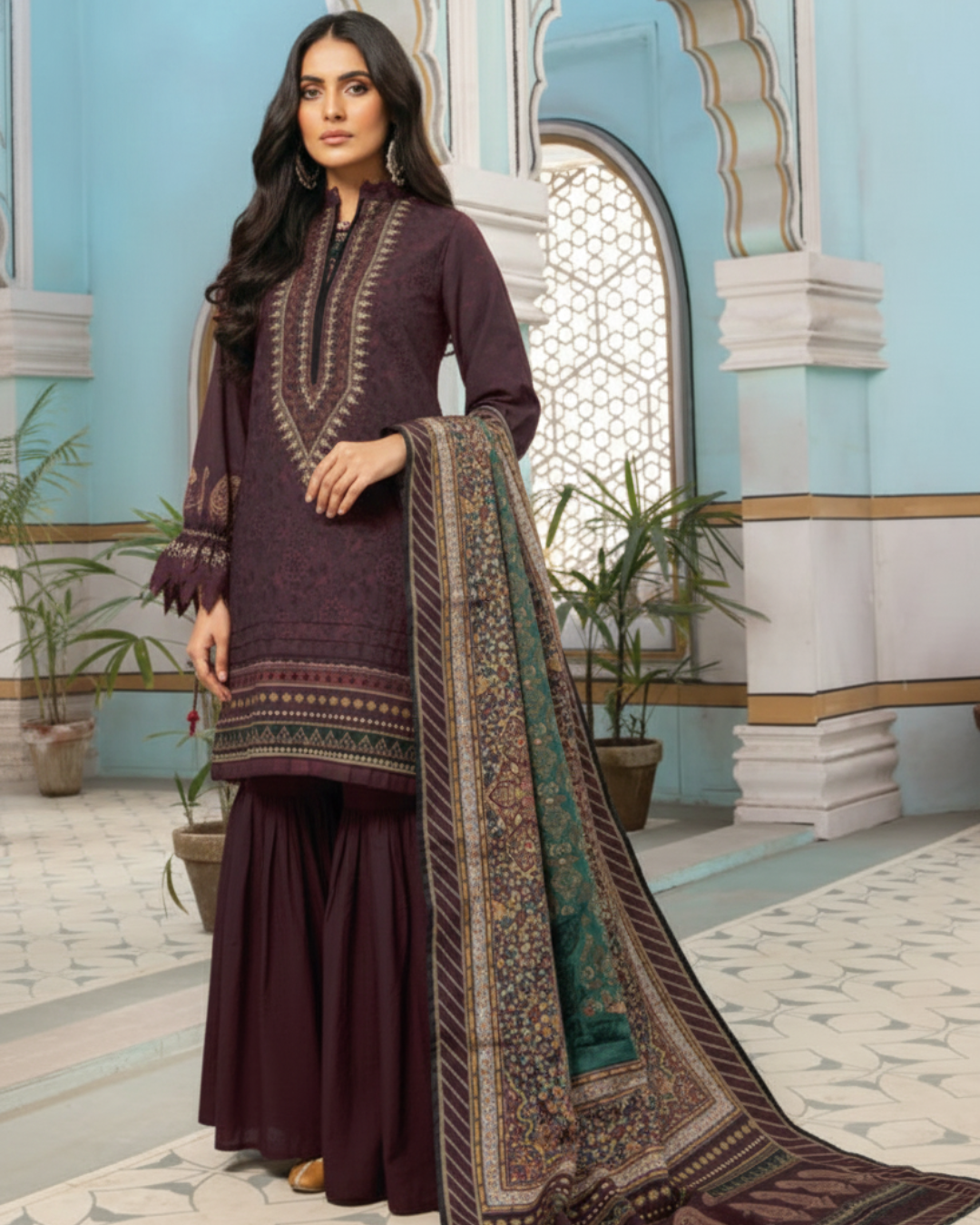 Mausummery Winter Khaddar Unstitched