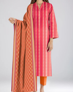 Unstitched Printed Khaddar Viscose 3 Piece